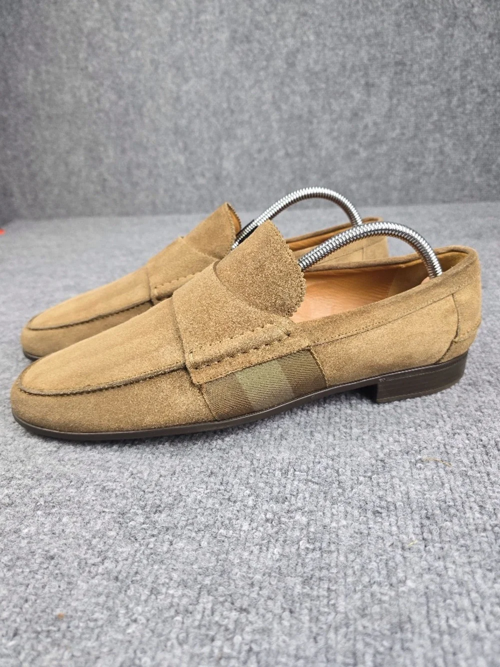 Gucci Men's Suede Apron Toe Loafers Size IT 10.5 (US 11.5) Italy